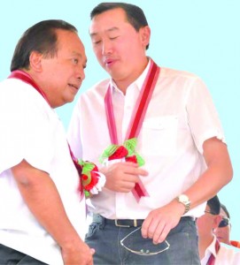 Gov. Edgar Chatto and REp. Art Yap, though of different political camps are always allies as the latter vows his support for Chatto.
