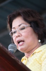 School subsidizes town, relays Mayor Judith Cajes as she bares that Trinidad Municipal College has grossed P23 million in 2014, and netted P11 Million for the town. Aside from cheap tuition fees TMC has also posted high LET passing rates, much higher than the national passing percentage. (rac/PIA-7/Bohol)