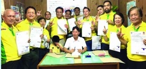 UNITY TICKET. It's an unbeatable team up of Mayor Baba Yap and Vice Mayor Toto Veloso (LP) with their dream team of 7 re-electionist-kagawads and 3 newcomers.