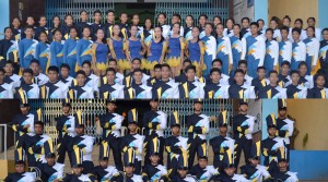 NAVAL STATE UNIVERSITY Marching Band of Naval, Biliran, is among the top contenders in Category A of the Alturas Drum & Bugle Corps Showdown 2015.