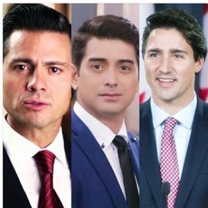 Netizens go gaga over Apec hotties Mexican President Enrique Nieto (left)and Canadian Prime Minister Justin Trudeau (right). Some netizens have included Filipino actor Ian Veneracion (center). Contributed Photo