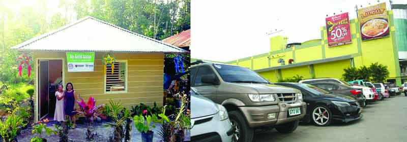 Instead of a poor shanty in the past, 79-year old Honorata Ilaya of Sagbayan now enjoys a comfortable dwelling built by the Habitat of Humanity with DSWD while the tidal wave of rehabilitation funds led to 1,000 newly purchased cars in one year.