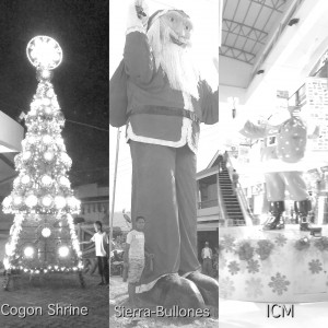 Christmas tree made from recycled plastic bottles at the Cogon Shrine in Tagbilaran City, the tallest  Santa Claus in Sierra-Bullones and another giant Santa Claus at Island City Mall spread Holiday cheers. â€“LPU/BC