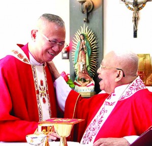 VOTERS' GUIDE. Archbishop Emeritus Cardinal Vidal and Cebu Archbishop Palma, two vocal church leaders in Cebu expressing their opinion on what is Christian leadership.