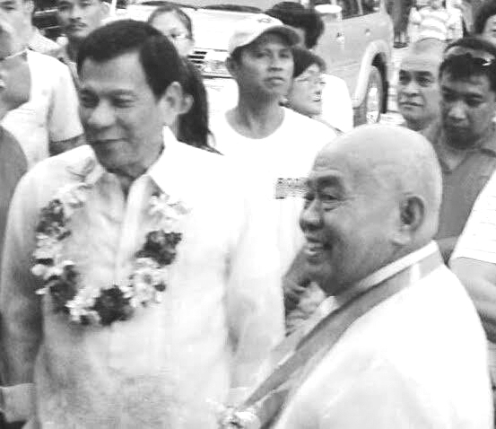 Senior Board Member lawyer Dionisio Balite (with presumptive President Rodrigo Duterte) is the newly-elected vice governor of Bohol province. Contributed Photo