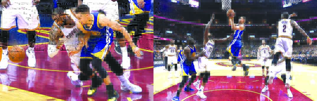 INTENSIFIED PLAYOFFS. Above photos show actual Game 6 of basketball's NBA Finals played between Golden State Warriors against Cleveland Cavaliers in Cleveland, Thursday, June 16, 2016.