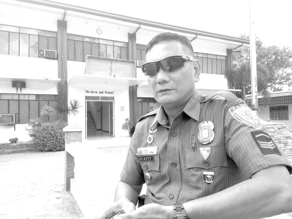 Controversial policeman Adonis Delos Amantes Dumpit: "I'm comfortable here in Bohol.' Leo Udtohan/Chronicle