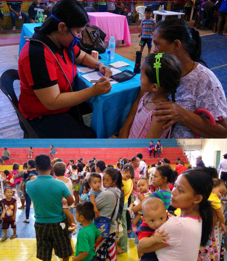 ALTURAS BAYANIHAN 2016. Doctors attend to a number of patients during the community outreach program of the Alturas Group of Companies, dubbed as â€œBayanihanâ€, yesterday inside the Talibon gym.