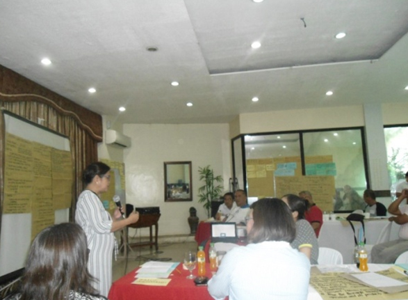 TESDA Provincial Director Francisca R. Opog gives her opening remarks during the TESDA Industry Consultation activity.