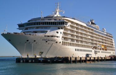 World’s largest residential cruise ship visits Bohol